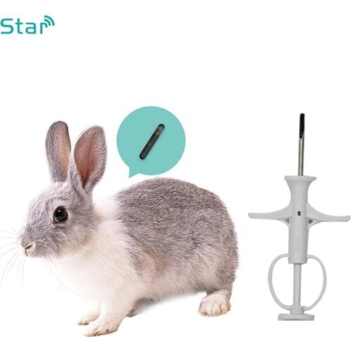 New Popular Type Small Size Microchip PP Animal ID Syringe 2.12x12mm RFID Glass Tag EM4305 Imported Chip for Animal Identificate