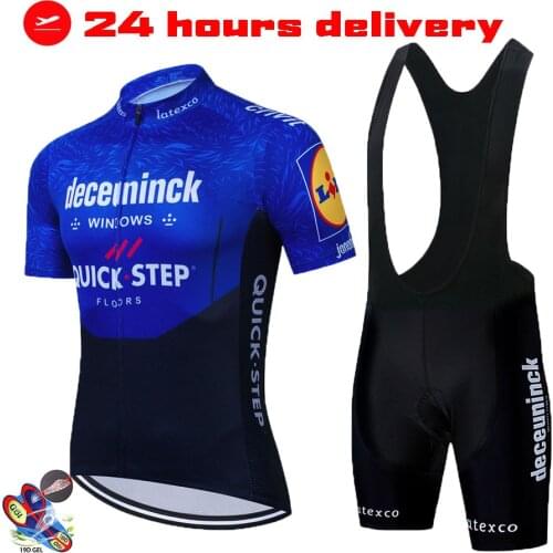 Quick Step 2021 New Cycling Jersey Suit Mens Summer Bicycle Wear Clothes MTB Road Bike Shorts Set Summer Maillot Sport Uniform
