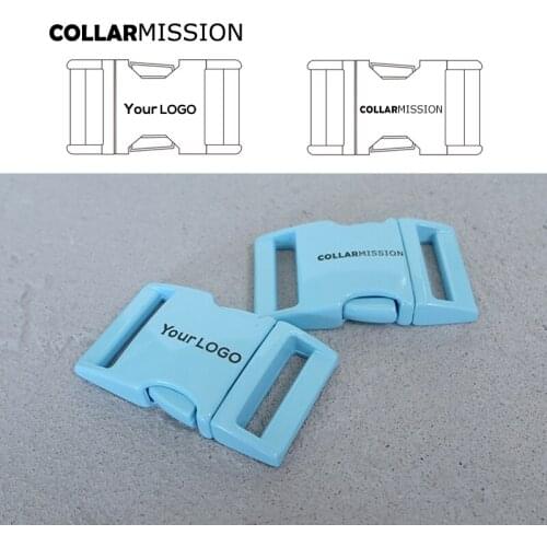 Retailing engraved blue metal buckle quick side release 25mm ， we provide laser engraving service customize LOGO CCK25B