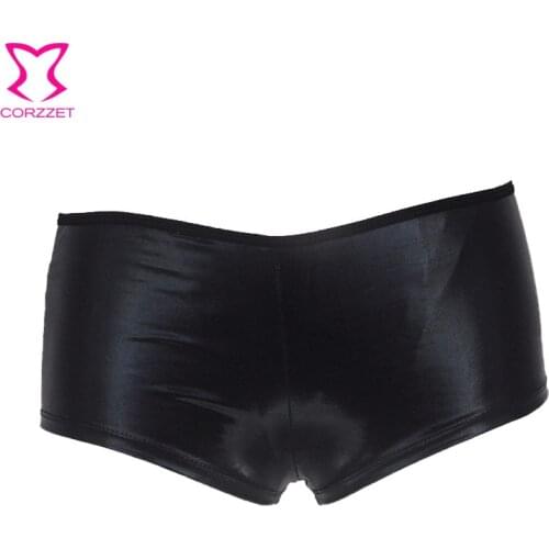 Black Leather Shorts Women Summer Gothic Punk Sexy High Waist Bodycon Shorts Rave Casual Mini Short Pants Fitness Street Wear