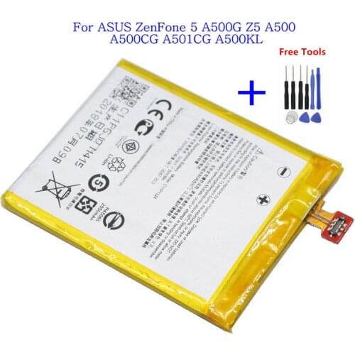 1x 3.8V 2110mAh C11P1324 Replacement Battery For ASUS ZenFone 5 A500G Z5 A500 A500CG A501CG A500KL + Reipair Tools kit