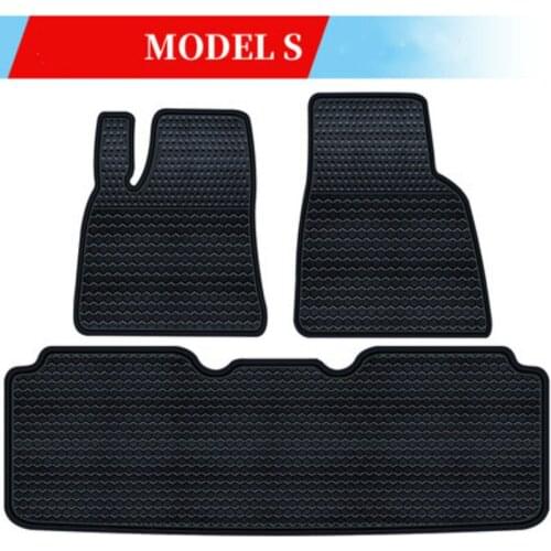 Special Rubber Car Floor Mats for Tesla MODEL 3 MODEL S No Odor Front and Rear Cargo Carpet Waterproof