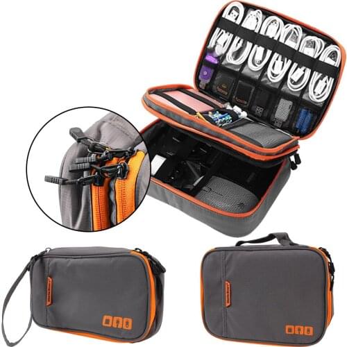 Electronics Accessories Organizer Travel Kit Case Pouch Digital Storage Bag For USB Data Cable Earphone Wire pen Power bank