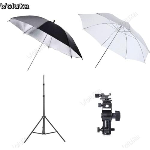Heavy Duty Metal 2m Light Stand w/ 33" 80cm Soft / Silver Umbrella Set for C/N/S Triopo Yongnuo photo Studio Flash CD05 T10Y