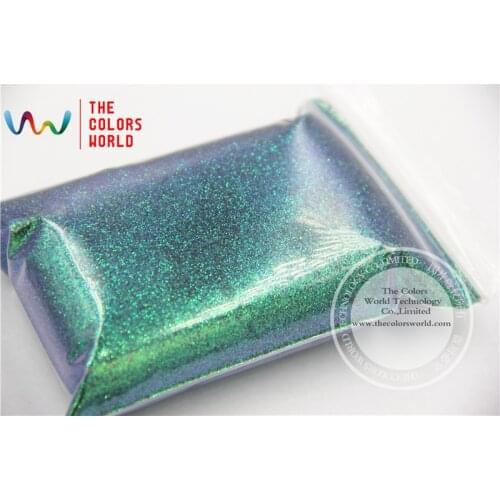 TCR402 Chameleon Glitter Green With Purple and Gold luster color 0.2MM Size glitter for nail Art or other DIY decoration