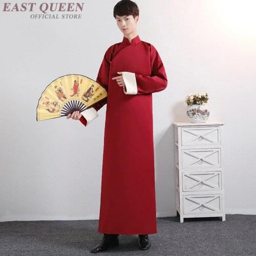Traditional chinese clothing for men male overcoat outerwear oriental winter trench coat men trenchcoat clothes 2018 DD1113