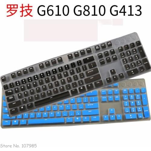 For Logitech G610 G810 G512 G613 G213 G413 K840 Backlit Game Mechanical Keyboard Protector Button Dust Cover Skin Protective