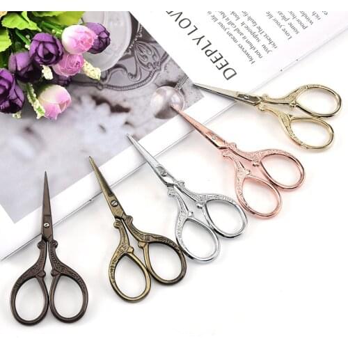 1Pcs Stainless Steel Embroidery Scissors Vintage Scissors Sewing Fabric Cutter Tailor Scissor Thread Scissor Tools for Sewing