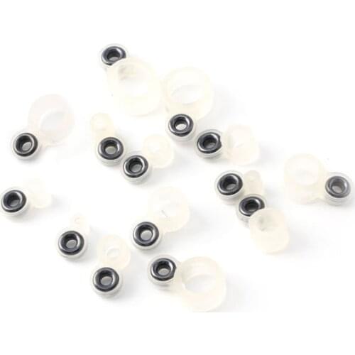 14Pcs Fishing Rod Wire Ring Fishing Line Guide Ring Silicone Different Size 1-14