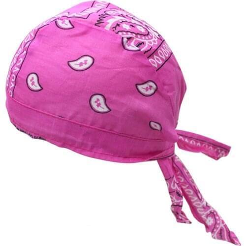 2@#Women Sport Headband Sweat Absorption and Cotton Material Bandana Motorcycle Cycling Bicycle Hat Outdoor Sports Hip-Hop Cap