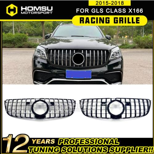 GT Style Front grille suitable for GLS Class X166 GT GTR Grille 2016-18 GLS63 GLS300 GLS350 GLS400 GLS500