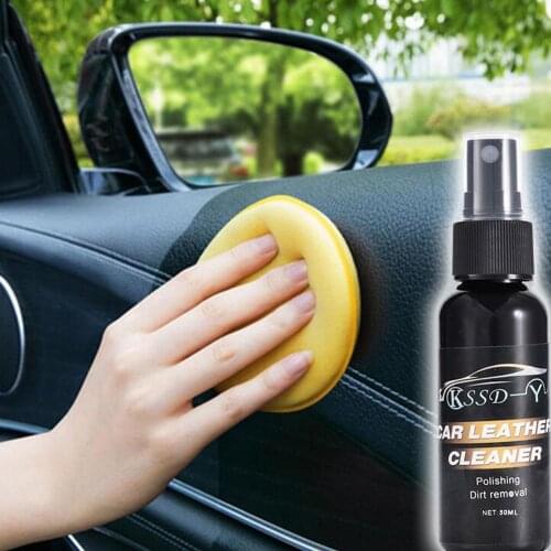 30/50ML Car Interior Leather Cleaner Seat Panel Dashboard Care Cleaner Polish Wax Car Accessory Drop Shipping