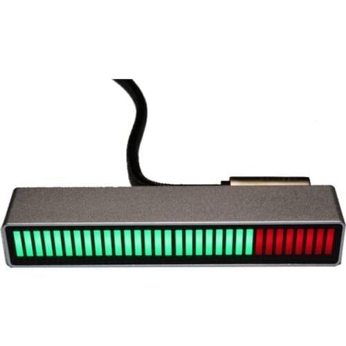 32 Level Indicator VU Meter Stereo Amplifier Board Music Audio Spectrum Indicator Adjustable Light Speed