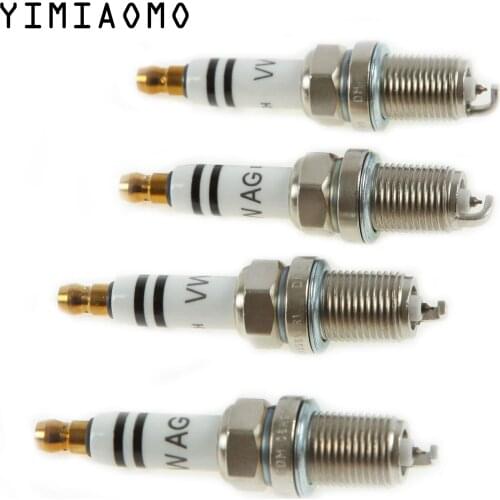 4PCS Platinum Spark Plug 06H905621 For VW Passat CC Tiguan Polo Golf Audi A4 A5 A6 A8 Q5 TT Skoda Octavia Seat Leon 1.8 2.0TFSI