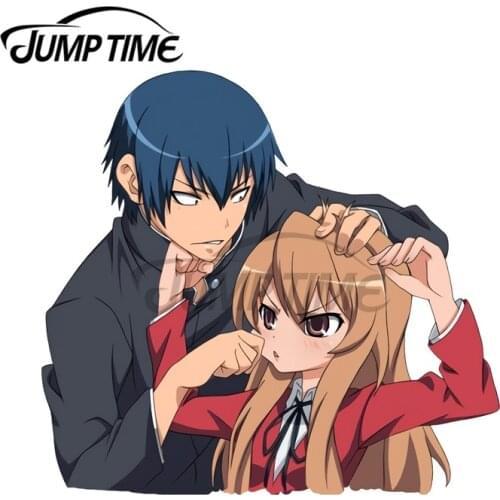 JumpTime 13 x 6.8cm For Toradora Taiga Car Stickers Trunk Windows Decal Bumper Anime Refrigerator VAN Decoration Trunk Decal