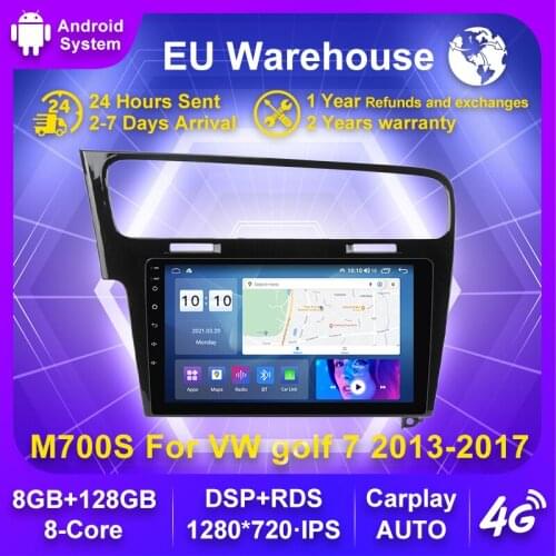 10.1inch Octa Core 4G RAM 64G ROM Android10.0 Car Multimedia player for VW Volkswagen Golf 7 Auto GPS Navigator DSP IPS Screen