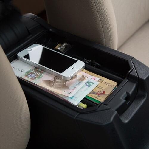 Car Armrest Central Glove Secondary Storage Inside Pallet Box Case Auto Interior for Toyota RAV4 RAV 4 2013-2017