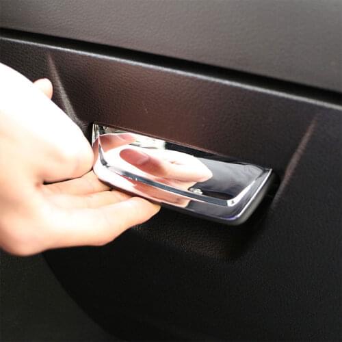 Car Styling Storage Box Cover Glove Box Handle Trim Sticker for Ford Focus 3 4 MK3 MK4 2013 - 2017 2018 LHD Accessories