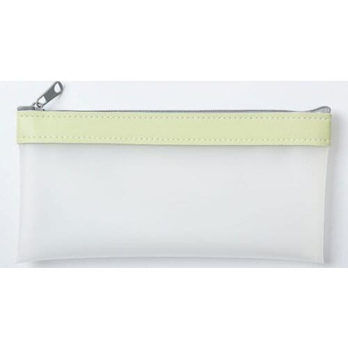 4 Color Transparent Pencil Case Stationery Bag Document Bag Zipper Stationery Bag TPU Stationery Pouch Office School Supplies