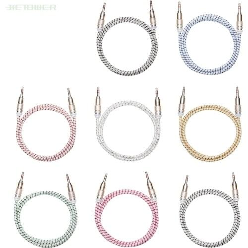 Colorful Jack 3.5mm Audio Cable Candy Car AUX Cable Headphone Extension Code for Phone Car Headset Speaker 50pcs/lot