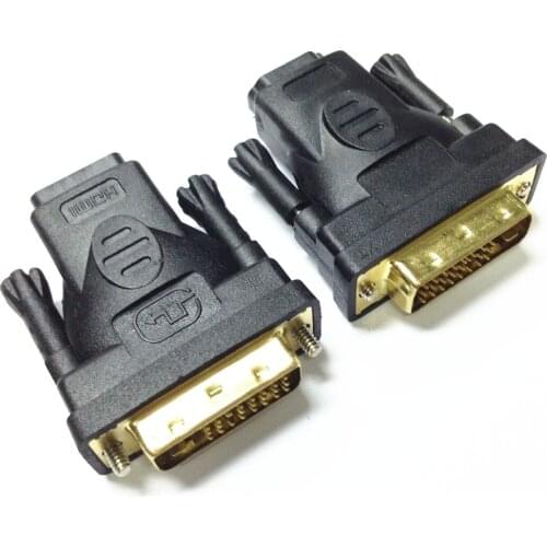 DVI 24+1 Male to HDMI Female Converter Gold Plated Adapter 1080P for HDTV LCD DVI-D
