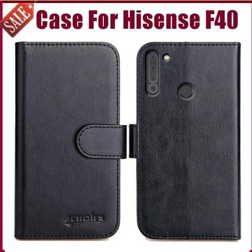 Hot! Hisense F40 Case 6.52" 6 Colors Flip Soft Leather Phone Wallet Cover For Hisense F40 Case Stand Card Slots