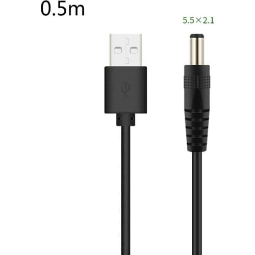 USB to DC Port Charging Cable Cord DC/5.5x2.1 5.5x2.5 3.5x1.35 4.0x1.7 2.5x0.7 Dropshipping