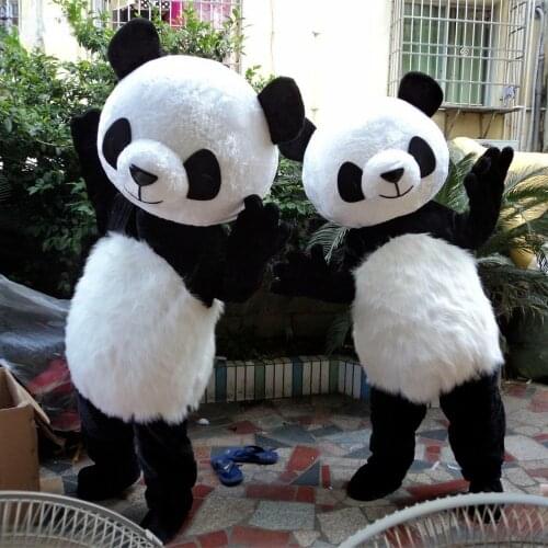 Chinese Panda Mascot Costume Adult Dress Birthday Party Outdoor Outfit Bear Costume Completed Suit Birthday Hallowen Gift Unisex