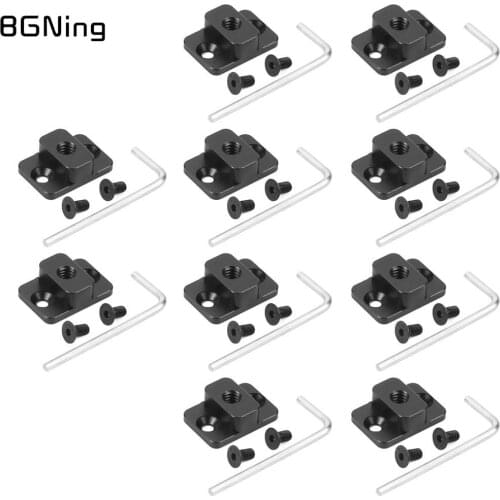 BGNing 10x DSLR Camera Video Monitor Mount Plate Bracket for Dji Ronin S Stabilizer M4 to 1/4" Screw Adapter Extend Port Base