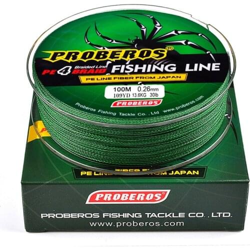 1Pcs Winter fishing Line 4 ipliklerini/100M 6-100LB braided silk fishing line PE fish line lure Accessories Pesca