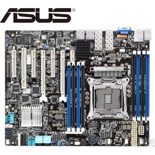 Asus Z10PA-U8/10G-2S 2011-3 server motherboard integrated dual 10 Gigabit Ethernet card used mainboard