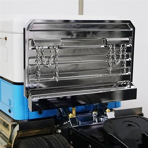 Metal Rear Tool Rack Back Frame for Tamiya 1/14 Truck Tractor G-6063 RC Car DIY Modification Parts