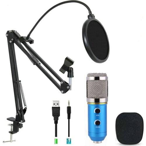 MK-F200FL Condenser Microphone Professional Wired System Desktop New USB Microphones For Computer Karaoke Video Recording