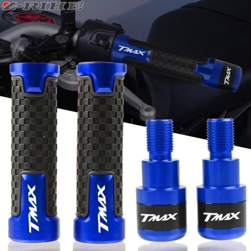 Motorcycle Handlebar Grips Handle Bar Ends Cap For Yamaha TMAX500 TMAX530 T-MAX 530 500 2008-2016 2010 2011 2012 2013 2014 2015