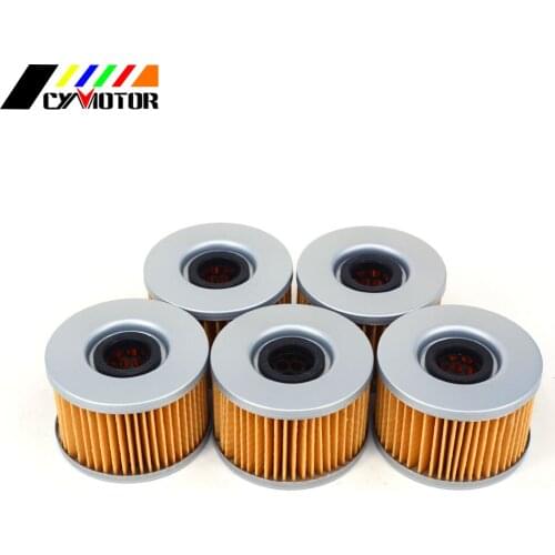 Motorcycle 5pcs Engine Oil Filter Machine Filter For HONDA TRX400 TRX500 TRX650 TRX680 TRX 400 500 650 680 ATV