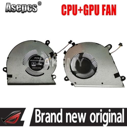 New Laptop cpu gpu cooling fan cooler radiator For Asus Mars 15 VX60 VX60GT K571 X571G F571G GT9750 GTX1650 DC 5V 0.5A