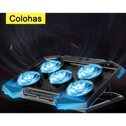 Gaming PC Laptop Cooler Notebook Cooling Pad For Macbook Xiaomi HP Dell CPU Cooler USB Portable Fans LED Screen Laptop Stand