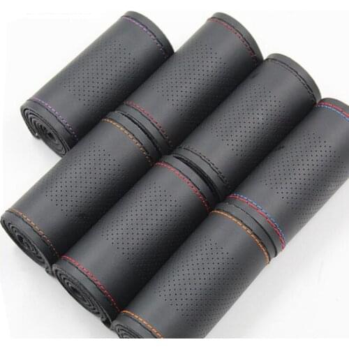 Micro fiber Leather Steering Wheel Cover High Quality Automobile Steering-Wheel Braid Covers for Universal Cars 15 inch 38cm