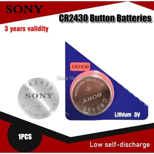 Original Sony CR2430 DL2430 CR 2430 3V Lithium Battery For Smart Watch Headphone Toy scale clocks hearing aids Button Coin