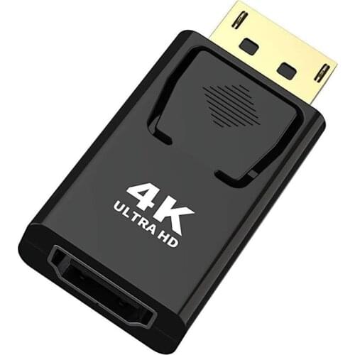 DP To HDMI-Compatible Max 4K/2160P Display Port DP Male To HDMI-Compatible Female Adapter Black High Quality For HDTV PC