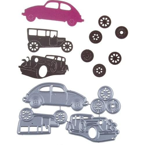4pcs Classic Old Cars Metal Cutting Dies For DIY Scrapbooking Album Paper Cards Embossing Handcraft 2021 New