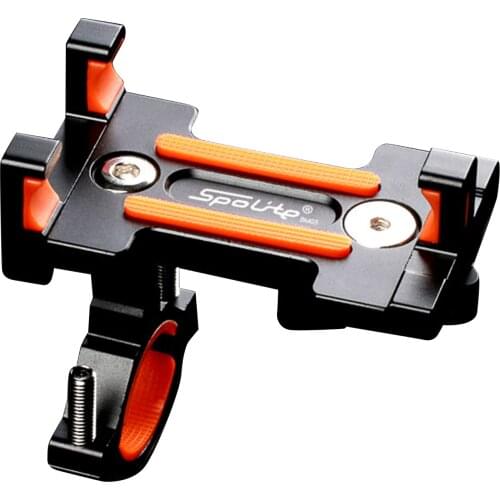 Bicycle Mobile Phone Holder Stand 360-Degree Rotating Metal Phone Bracket Portable Bicycle Handbar Mobile Phone Racks