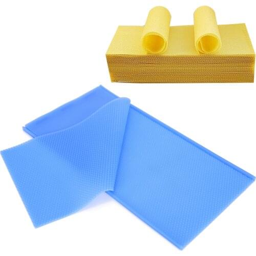 Beekeeping Rubber Beeswax Honeycomb Sheet Mold Flexible DIY Beeswax Press Tool for Beekeeper Supplies Beeswax Foundation