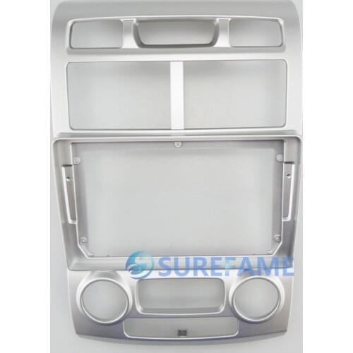 9 inch Car Fascia Radio Panel for KIA SPORTAGE 2004-2008 Dash Kit Install Facia Console Bezel Adapter 9inch Plate Cover Trim