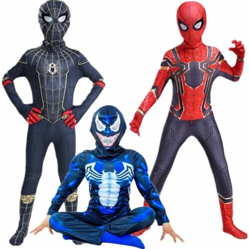 Luxury Childrens Hero Venom Jumpsuit/boy Girl Fancy Dress Party Halloween Party Carnival Ball Cosplay Costume