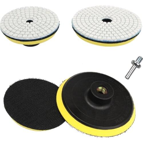 1PC 3"/4" Self-adhesive Polishing Pad Sandpaper Sucker Polishing Disc For Electric Grinder Polisher Tools