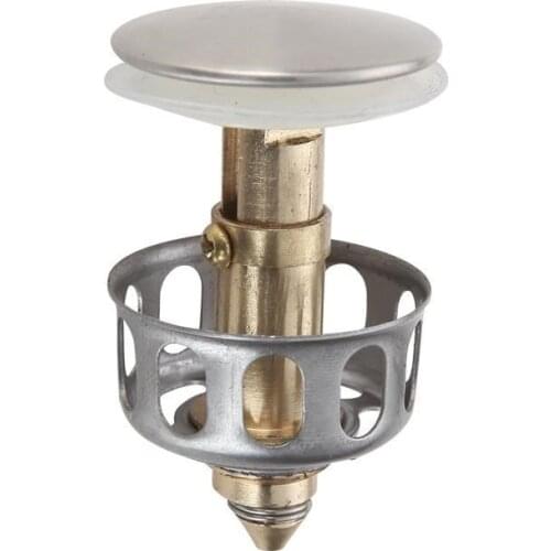 Universal Wash Basin Bounce Drain Filter Sink Drain Vanity Stopper Bathroom Accessories Bathtub Plug Trap Hair Catcher Faucet