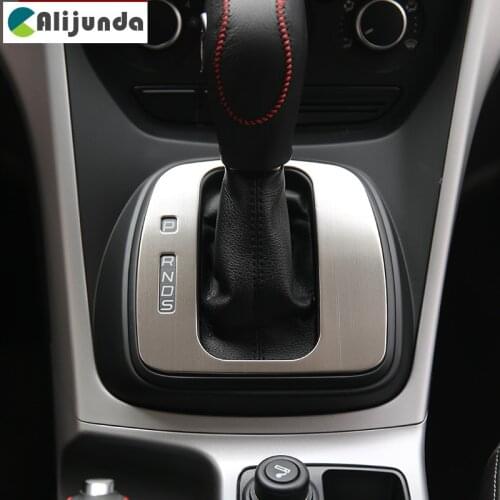 High Quality stainless steel For Ford kuga Escape 2013 2014 2015 gear panel sticker Interior decoration trim For kuga accessori