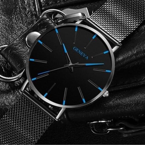 2019 Women Men Relogio Masculino Simple Watches Stainless Steel Mesh Quartz Wristwatches Fashion Clock ladies Watch Montre Femme