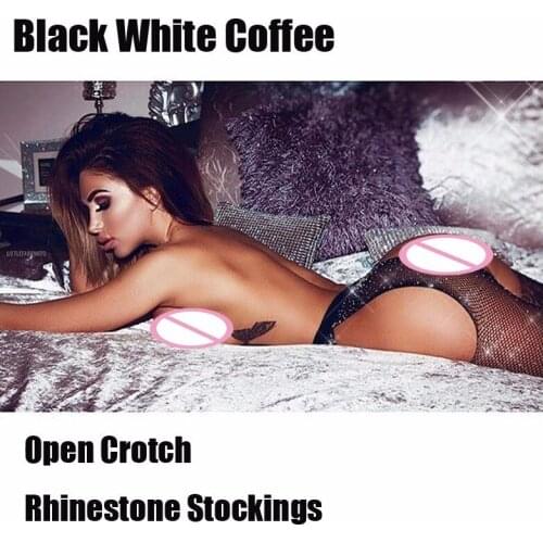 Women Tights Open Crotch Rhinestone Pantyhose Plus Size Lenceria Lingerie Hosiery Sexy Man Stockings Fishnet Stockings SW071